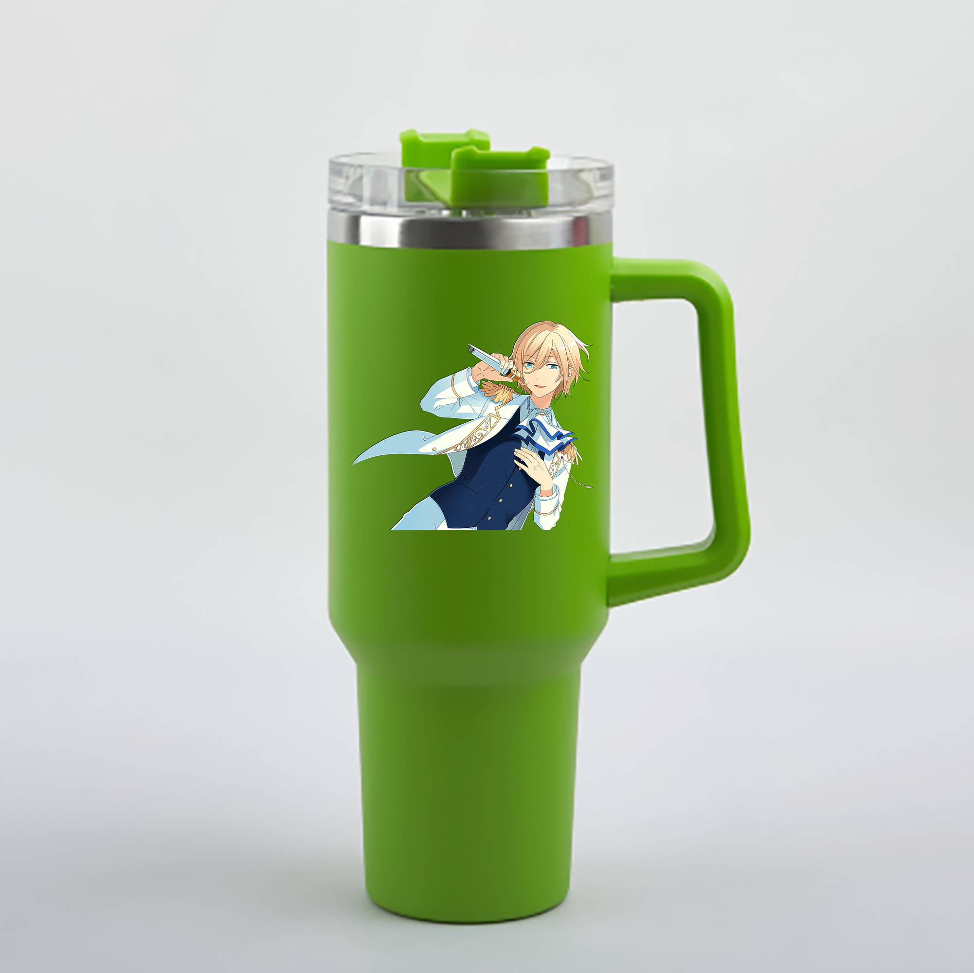 （画像用） あんさんぶるスターズ! Ensemble Stars 1200mL車用タンブラー - クリスタルステッカー（プラスチックストロー付き）
